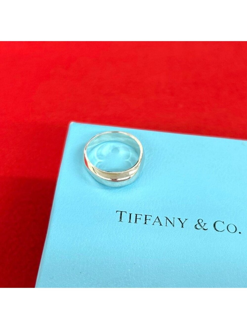 Tiffany & Co Vintage Knife Edge Ring 925 Sterling Silver